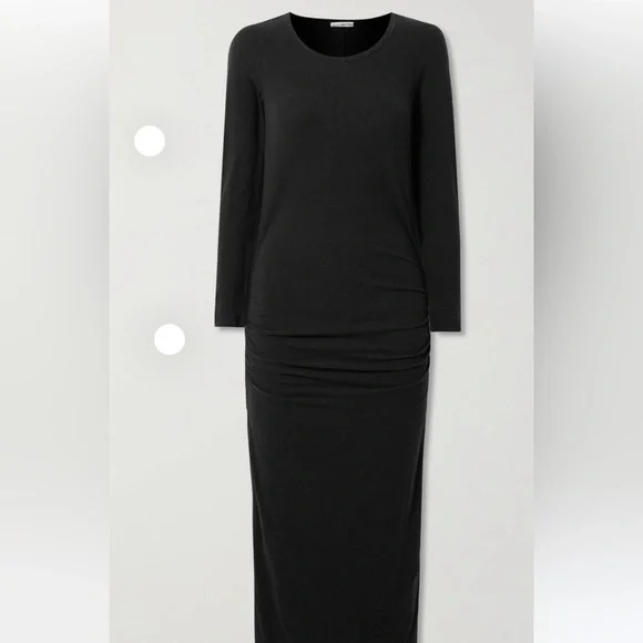 James Perse Dresses James Perse Long Sleeve Ruched Black Dress